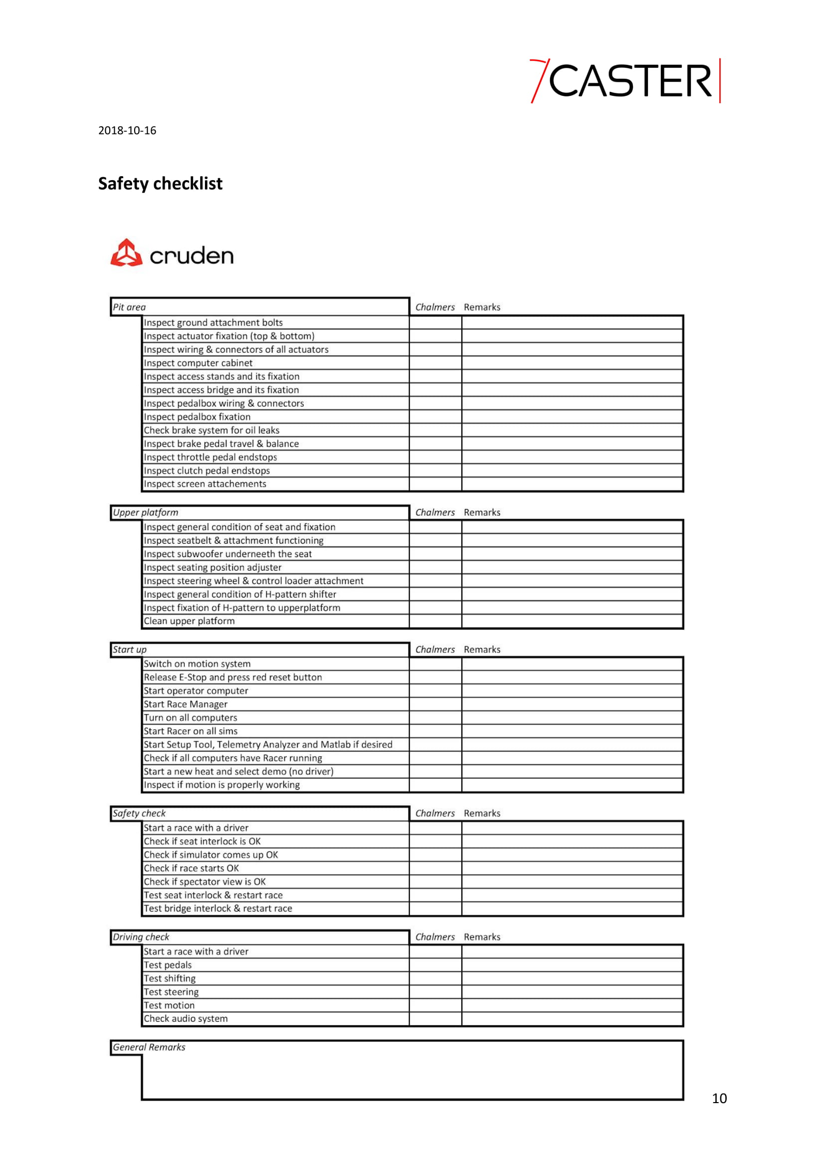 Safety Checklist Caster safety-checklist-caster